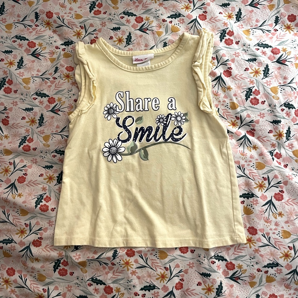 Yellow tank top size 6